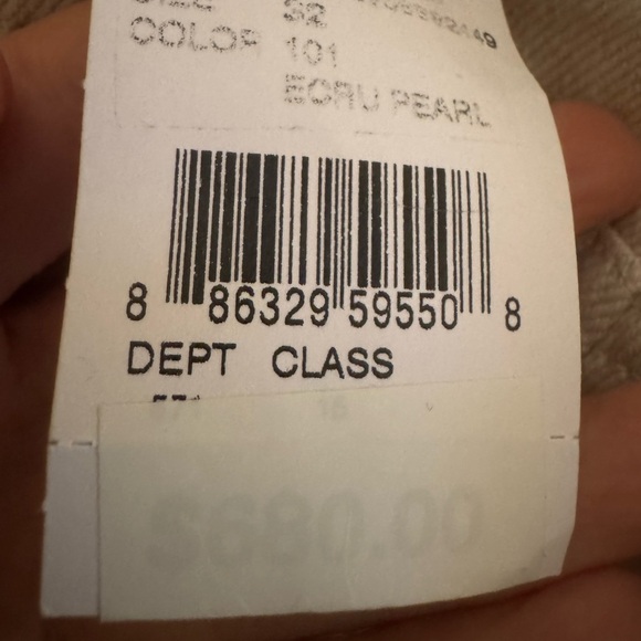 KARTIK RESEARCH Faux Pearl Embellished Ecru Jeans Indian Size 32 $680 NWT - Picture 9 of 9